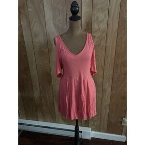Lascana Venus Women’s Cold Shoulder Coral Romper Size Medium M